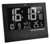 TFA Automatic zwart radiogestuurde digitale klok TFA Automatic zwart radiogestuurde digitale klok