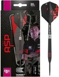 Target Nathan Aspinall Black Swiss Point 80% steeltip dartpijlen Target Nathan Aspinall Black Swiss Point 80% steeltip dartpijlen