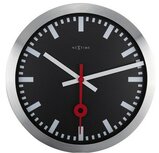 NeXtime Station Stripe zwart 35 cm klok NeXtime Station Stripe zwart 35 cm klok
