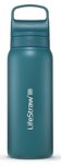 LifeStraw Go Steel waterfles met filter 700ml laguna teal LifeStraw Go Steel waterfles met filter 700ml laguna teal