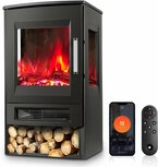 Cecaylie Stufa elektrische sfeerhaard Wifi - 900/1800 W - 75 m3