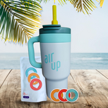 Air Up Tumbler met handvat White Spearmint 890 ml starterskit + drie pods