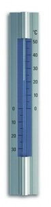 TFA Aluminium Blue analoge thermometer