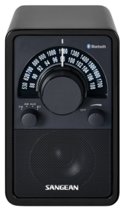 afbeelding van de Sangean WR15BT glossy black tafelradio