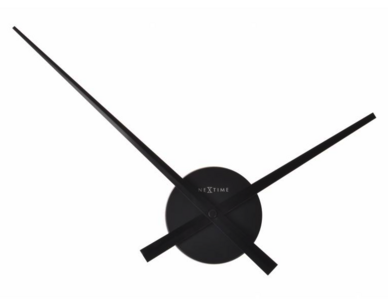 afbeelding van de Nextime Small Hands Zwart 48 cm klok