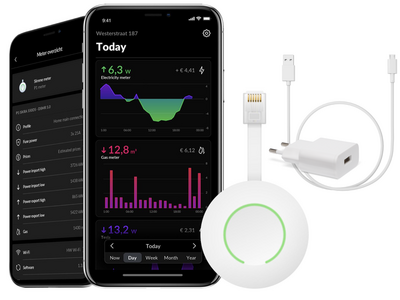 HomeWizard WiFi P1 Meter + USB-C adapter set