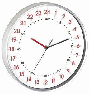 TFA 24-hours-dial wit 30 cm klok