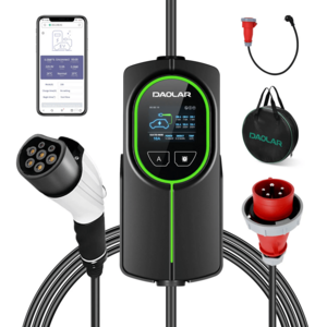 Daolar Wifi 11 kW - 16A - Type 2 - 5 pins-CEE thuislader - 3 fase - met instelbare 10 uurs timer - 5 meter kabel