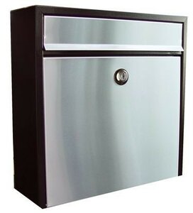 Allux 250 zwart/zilver brievenbus