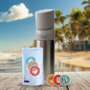 Air Up 850 ml Steel Bottle Moon starterskit + drie cassis pods