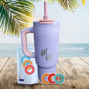 Air Up Tumbler met handvat Soft Lilac 700 ml starterskit + drie pods