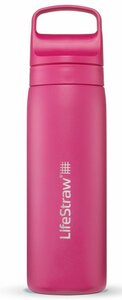 LifeStraw Go Steel waterfles met filter 500ml orchid pink