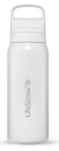 LifeStraw Go Steel waterfles met filter 700ml polar white
