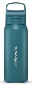 LifeStraw Go Steel waterfles met filter 700ml laguna teal