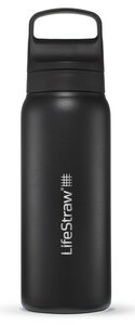 LifeStraw Go Steel waterfles met filter 700ml nordic noir