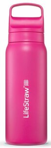 LifeStraw Go Steel waterfles met filter 700ml orchid pink