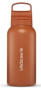 LifeStraw Go Steel waterfles met filter 1000ml kyoto orange