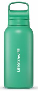 LifeStraw Go Steel waterfles met filter 1000ml cactus green