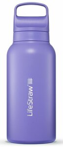 LifeStraw Go Steel waterfles met filter 1000ml thistle purple