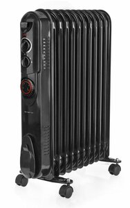 Emerio HO-132338.1 2500W zwarte oliegevulde radiator - 3 standen - 90 m3
