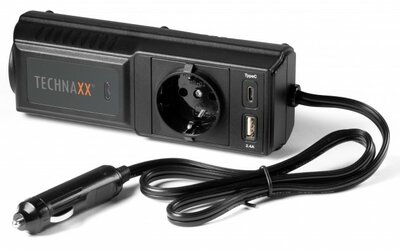 Technaxx Germany TE21 omvormer - 200 Watt uitgangsvermogen - 1x 230V - 2x USB