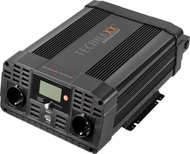 Technaxx Germany TE23 omvormer - 3000 Watt uitgangsvermogen - 2x 230V - 2x USB