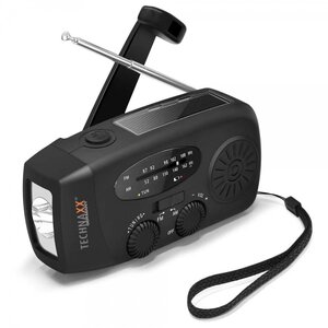 Technaxx Germany TX-238 FM/AM noodradio - Met dynamo, zonnepaneel en zaklamp