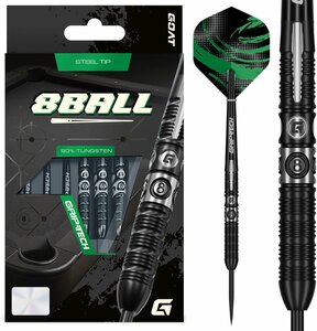 GOAT 8Ball 90% steeltip dartpijlen
