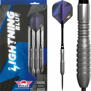 Bull's Lightning Blue 80% steeltip dartpijlen
