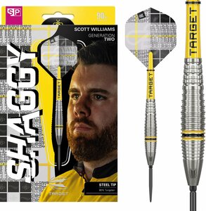 Target Scott Williams G2 90% Swiss steeltip dartpijlen