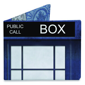 Mighty Wallet Blue Police Box