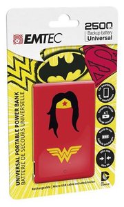 Emtec 2500 mAh powerbank wonderwoman