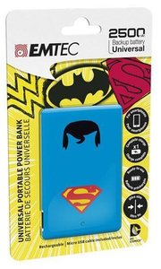 Emtec 2500 mAh powerbank superman